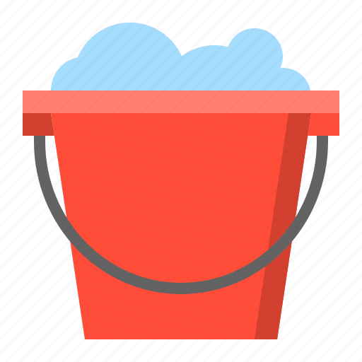 Bucket, cleaning, cleaning equipment, housekeeping, washing, water icon - Download on Iconfinder