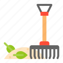 cleaning, garden, gardening, housekeeping, rake, tool