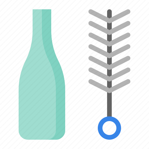 Bottle brush, brush, cleaning, cleaning equipment icon - Download on Iconfinder