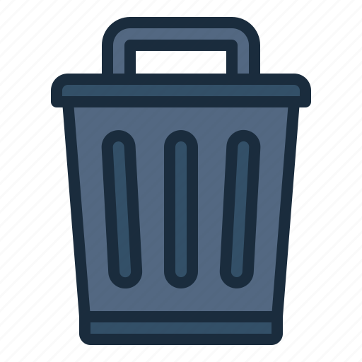 Trash, garbage, clean, cleaning, household, hygiene, trash bin icon - Download on Iconfinder