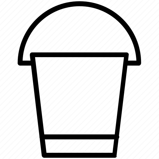 Bucket, cleaning, household, pail, water bucket icon - Download on Iconfinder