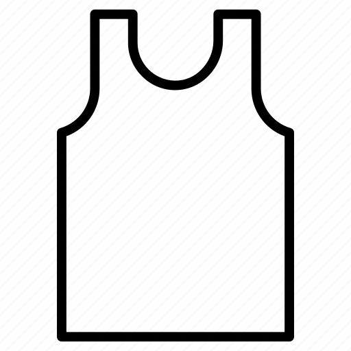 Clothing, garment, sleeveless, shirt, tank, top icon - Download on Iconfinder