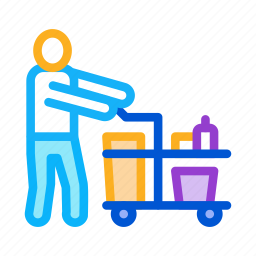 Cart, clean, cleaner, cleaning, liquid, service, tool icon - Download on Iconfinder