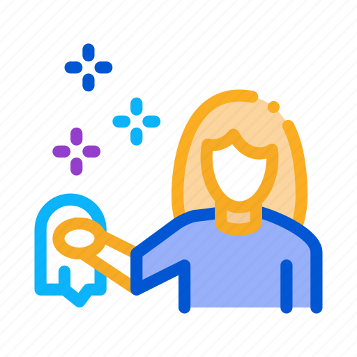 Clean, cleaning, liquid, service, tool, window, woman icon - Download on Iconfinder