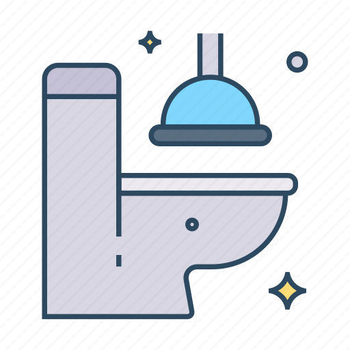 Toilet, cleaning, toilet cleaning, plunger, cleaning brush, toilet brush, cleaning\ icon - Download on Iconfinder