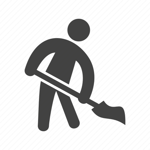 Brush, cleaning, floor, house, man, sweep, sweeping icon - Download on Iconfinder