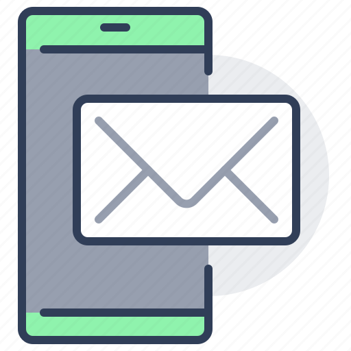 Mobile, phone, message, letter, smartphone, notification icon - Download on Iconfinder
