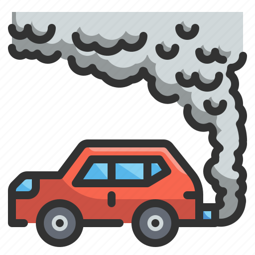 Automobile, car, contamination, exhaust, pollution, transportation, vehicle icon - Download on Iconfinder