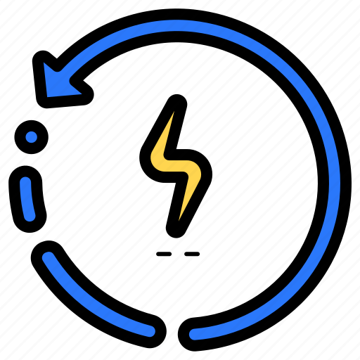 Electricity, recycle, energy, power, renewable icon - Download on Iconfinder