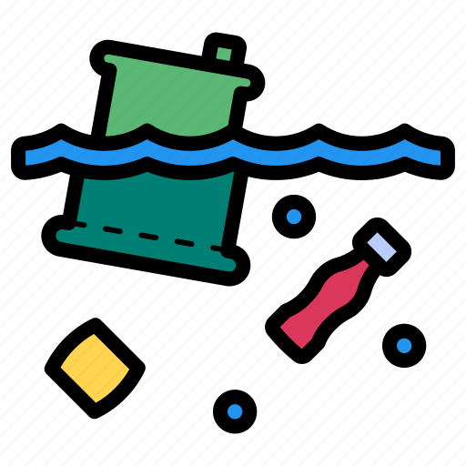 Marine pollution, sea, pollution, trash, garbage icon - Download on Iconfinder