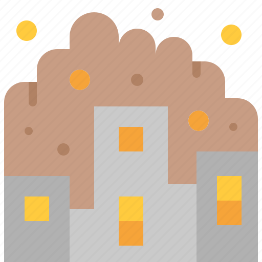 Dust, city, contamination, air, pollution, smoke, mist icon - Download on Iconfinder