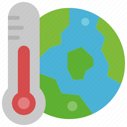 Global, warming, temperature, greenhouse, effect, warning, planet icon - Download on Iconfinder