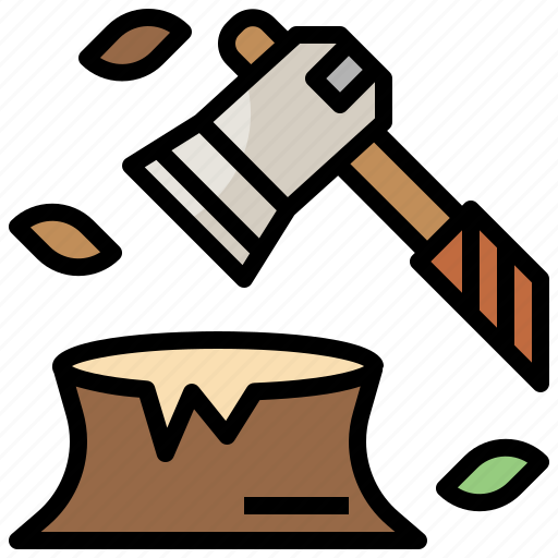 Cutting, deforestation, ecology, environment, trees, wood, woods icon - Download on Iconfinder