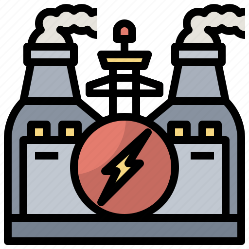 Chimney, ecology, environment, nuclear, plant, power, radiation icon - Download on Iconfinder