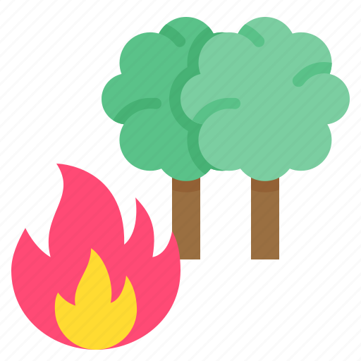 Burn, climate, fire, forest fire, tree, wildfire icon - Download on Iconfinder