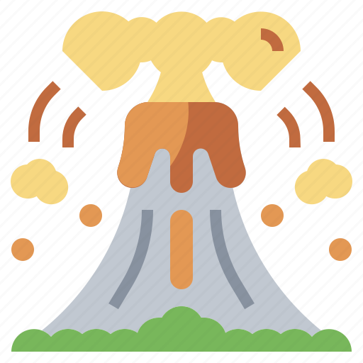 Danger, disaster, erupting, eruption, natural, nature, volcano icon - Download on Iconfinder