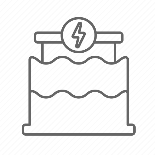 Dam, electric, plant, power icon - Download on Iconfinder
