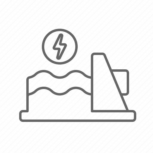Dam, electric, energy, plant, power icon - Download on Iconfinder