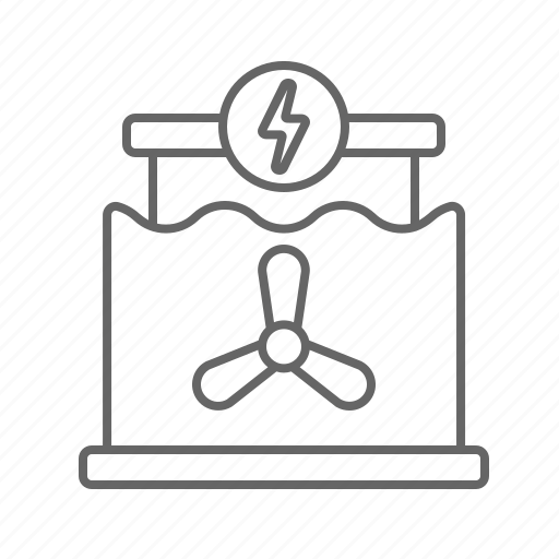 Dam, electric, plant, power, turbine icon - Download on Iconfinder