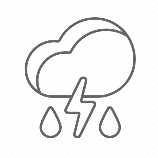 Cloud, ecology, environment, rain, thunder icon - Download on Iconfinder