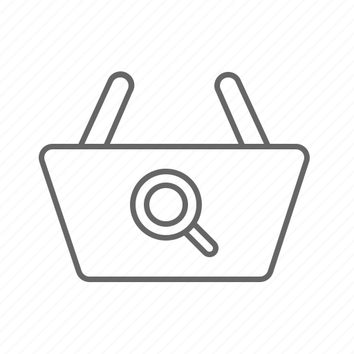 Basket, delivery, search, shopping icon - Download on Iconfinder