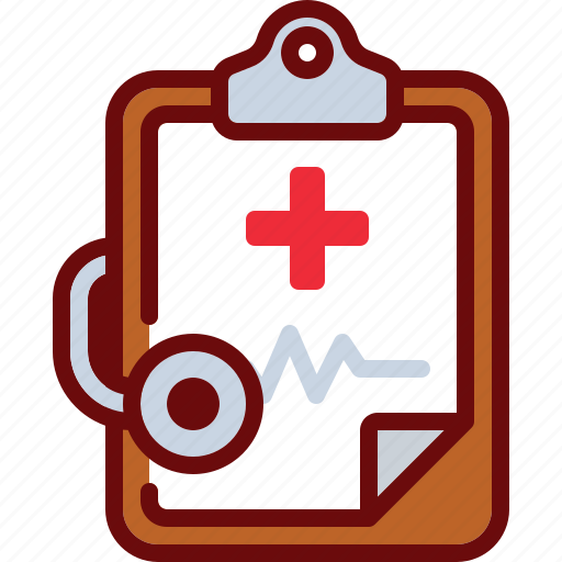 Clipboard, cross, doctor, heartbeat, med, medicine, stethoscope icon - Download on Iconfinder