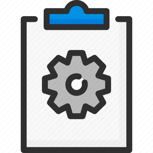 Board, clipboard, cogwheel, options, settings, task, taskboard icon - Download on Iconfinder