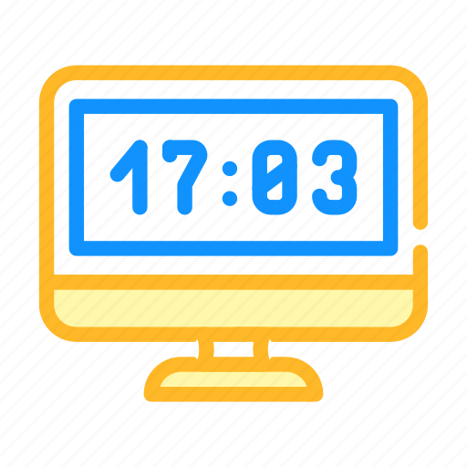 Computer, clock, watch, time, equipment, floor icon - Download on Iconfinder