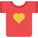 heart, shirt, clothing, tshirt, clothes