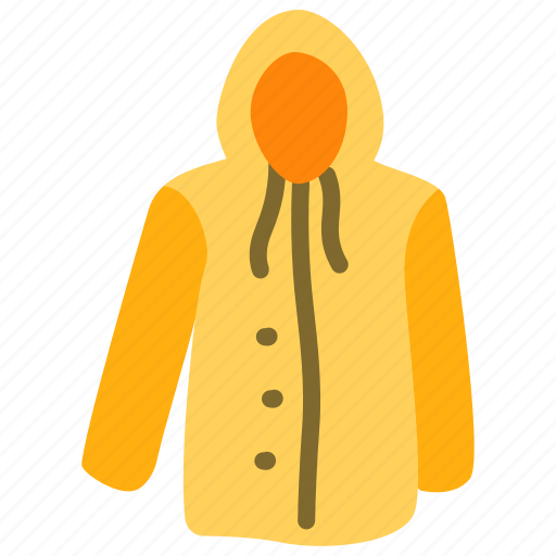 Raincoat, jacket, clothes, fashion icon - Download on Iconfinder