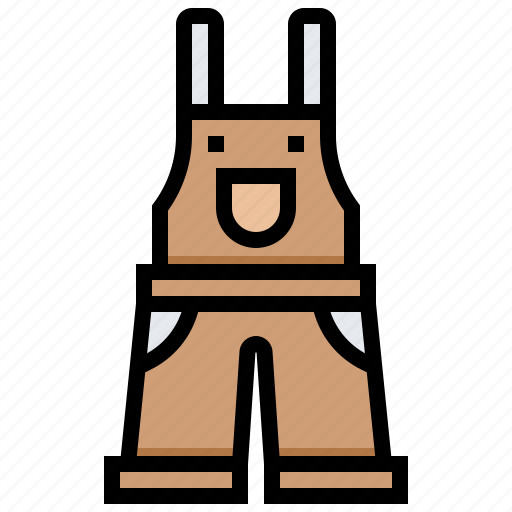 Baby, bib, clothes, dungarees, overalls icon - Download on Iconfinder