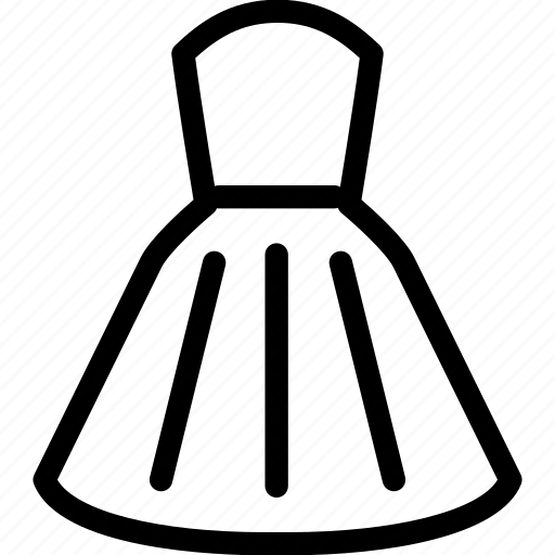 Dress, clothes, creative, girl, grid, lady, line icon - Download on Iconfinder