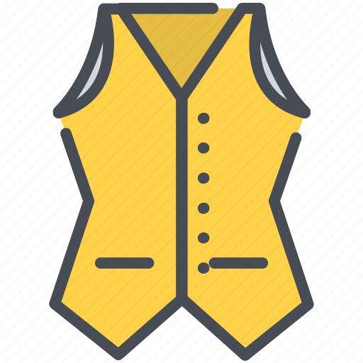 Cloth, dress, fashion, jacket, suit, vest, waistcoat icon - Download on Iconfinder