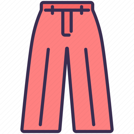Clothes, fashion, loose, outfit, pants, slacks, trousers icon - Download on Iconfinder