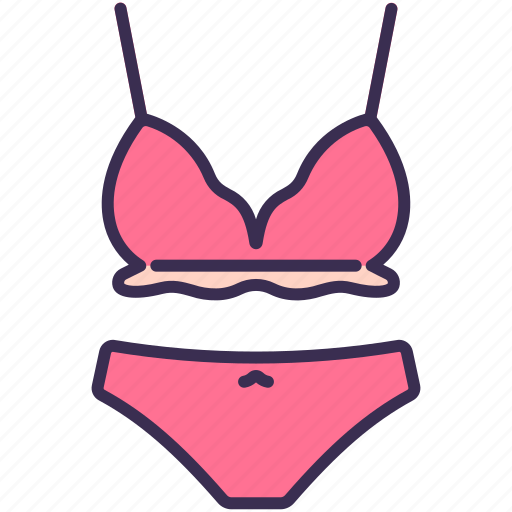 Brassiere, clothes, outfit, pants, underwear, wearing icon - Download on Iconfinder