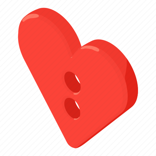 Clothing, fashion, heart, isometric, object, plastic, shirt icon - Download on Iconfinder