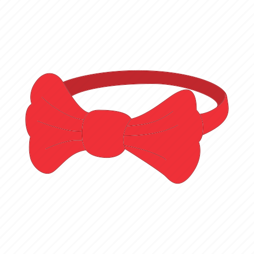 Bow, cartoon, celebration, knot, red, ribbon, satin icon - Download on Iconfinder
