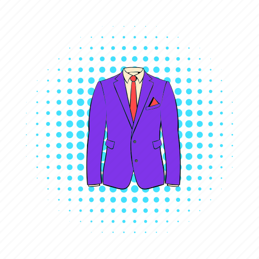 Clothing, comics, fashion, jacket, men, shirt, tie icon - Download on Iconfinder