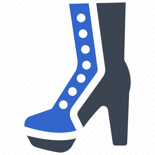 Boots, heel, women boots, footwear, leather, shoes, fashion icon - Download on Iconfinder