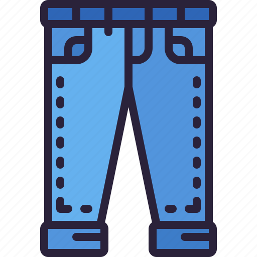 Jeans, trouser, clothes, fashion, garment icon - Download on Iconfinder