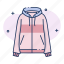 clothes, clothing, hooded top, hoodie, jacket, outfit 