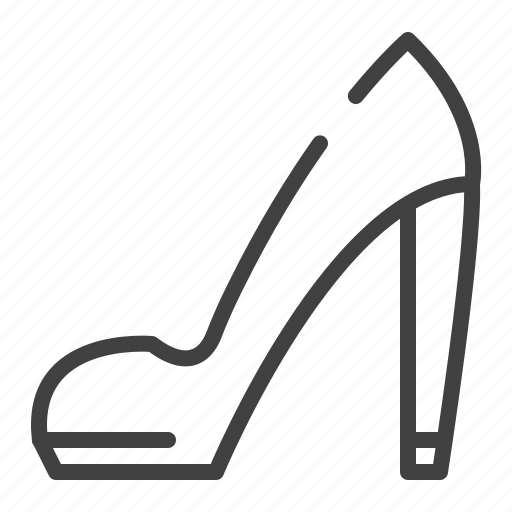 Female, heels, high, shoe icon - Download on Iconfinder