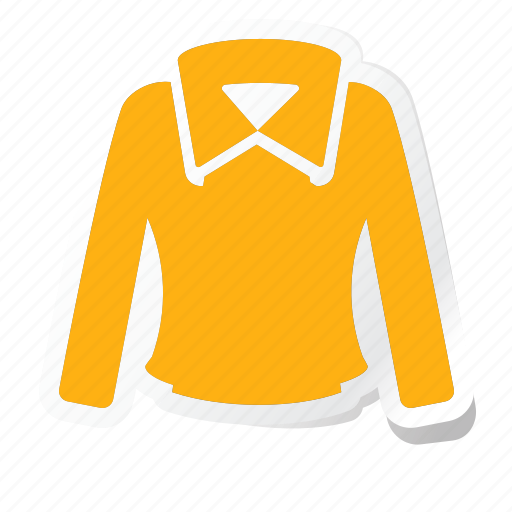 Cloth, clothing, dress, fashion, woman, long sleeve, t-shirt icon - Download on Iconfinder