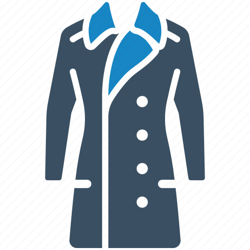 Overcoat, outwear, trench coat, apparel, clothing, jacket icon - Download on Iconfinder