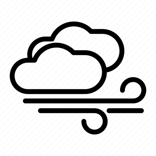 Cloud, cloudy, forecast, overcast, weather, wind icon - Download on Iconfinder