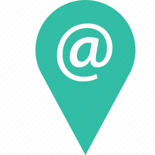 At, email, google, locate, location, pin, sign icon - Download on Iconfinder