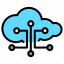 cloud, weather, forecast, network, connection, system, link