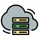 cloud, weather, server, hosting, database, storage, system