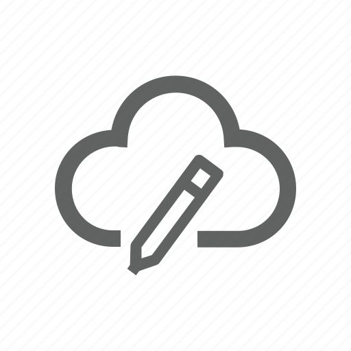 Cloud, edit, pen, pencil, write icon - Download on Iconfinder