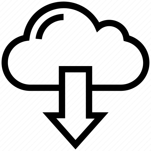 Arrow, cloud, data, download, storage, weather icon - Download on Iconfinder